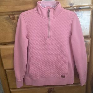 L.L. Bean Med. Quilted Pullover Sweater In Rose